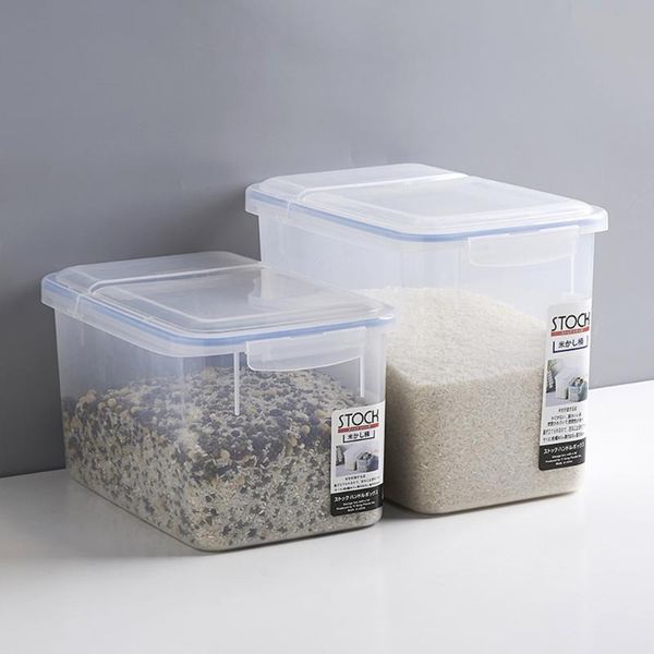 storage bottles & jars clear rice container grain dry food bin with locking lid portable plastic keeper size 1
storage bottles & jars clear rice container grain dry food bin with locking lid portable plastic keeper size 1