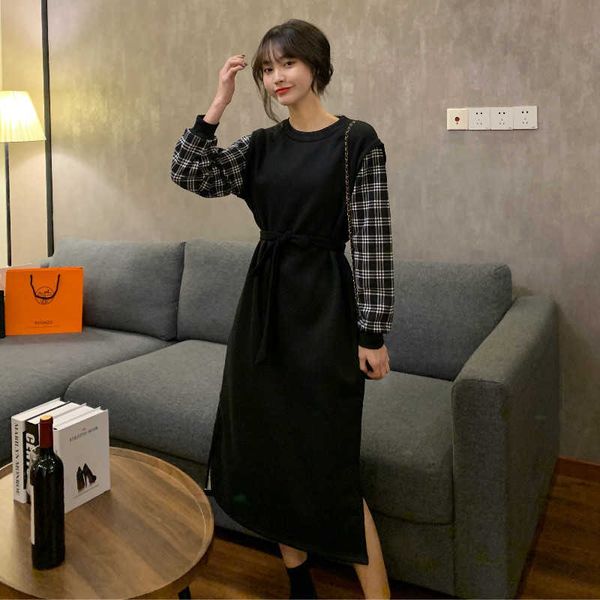 spring and autumn women's hepburn drs bandage fake two piece splicing drs medium length thickened bottomed skirt, Black;gray
spring and autumn women's hepburn drs bandage fake two piece splicing drs medium length thickened bottomed skirt, Black;gray