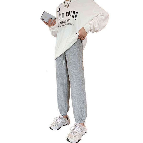 waffle grey sweatpants women's high waist loose leggings 2021 spring and autumn harlan casual pants, Black;white
waffle grey sweatpants women's high waist loose leggings 2021 spring and autumn harlan casual pants, Black;white