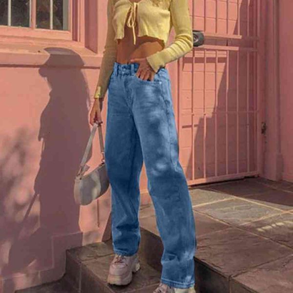 women's jeans fashion womens high waist blue denim pants vintage loose pocket solid color streetwear straight trousers ce1r
women's jeans fashion womens high waist blue denim pants vintage loose pocket solid color streetwear straight trousers ce1r