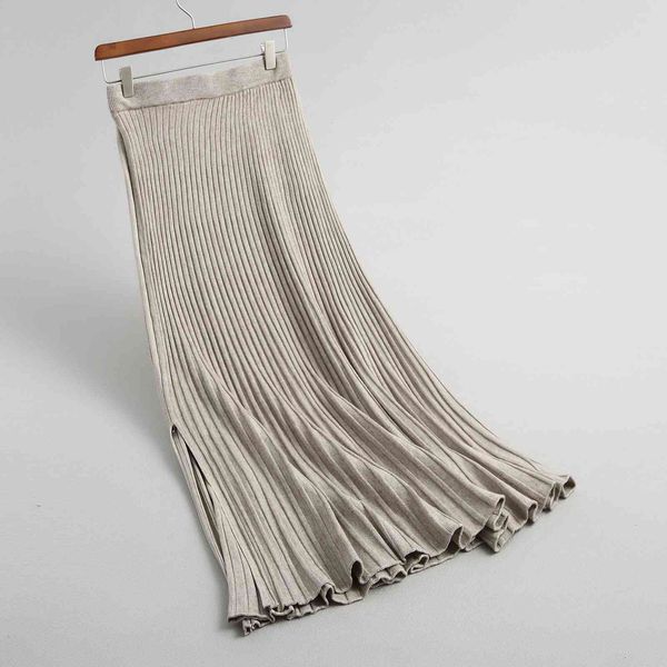 skirt waist knitted pleated long pure color women skirt faldas jupe femme saia, Black
skirt waist knitted pleated long pure color women skirt faldas jupe femme saia, Black