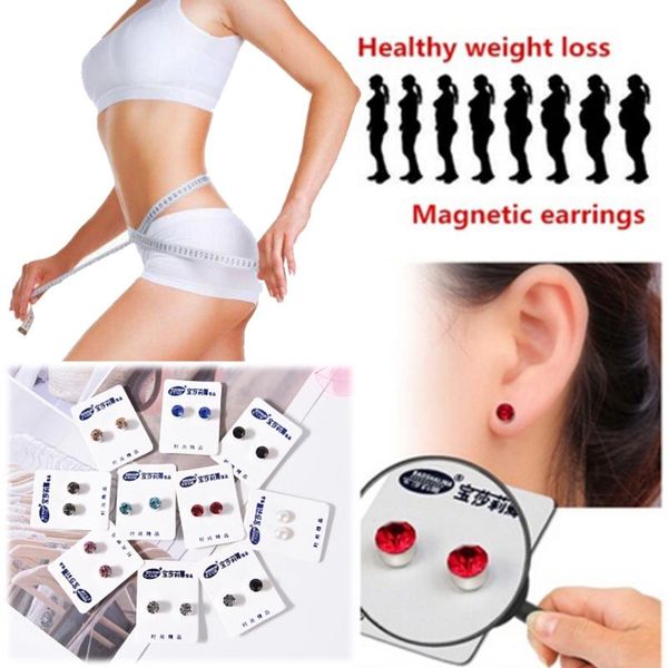 pair bio magnetic therapy weight loss earrings magnet in ear eyesight slimming healthy stimulating acupoints stud earring, Golden;silver
pair bio magnetic therapy weight loss earrings magnet in ear eyesight slimming healthy stimulating acupoints stud earring, Golden;silver