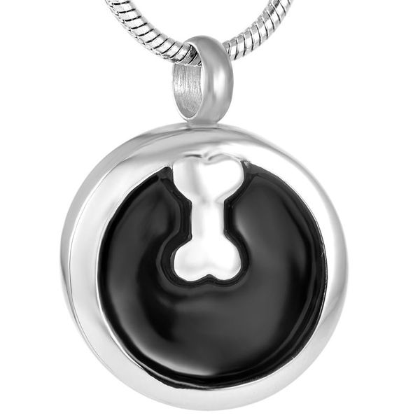 pendant necklaces factory price round cremation urn necklace with dog bone engraved memorial jewelry charms for pet/animal ashes, Silver
pendant necklaces factory price round cremation urn necklace with dog bone engraved memorial jewelry charms for pet/animal ashes, Silver