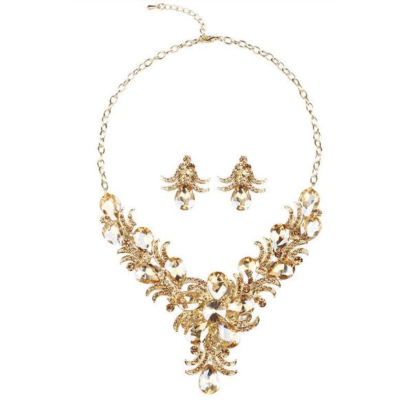 earrings & necklace fine champane/purple/red/white bride/wedding elegant choke jewelry set luxury crystal earring and party, Silver
earrings & necklace fine champane/purple/red/white bride/wedding elegant choke jewelry set luxury crystal earring and party, Silver