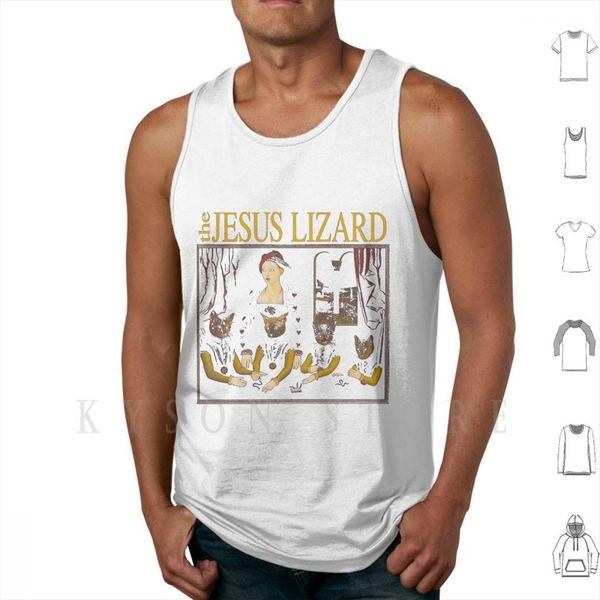 the jesus lizard tank vest 100% cotton punk rock alternative yow, White;black 
the jesus lizard tank vest 100% cotton punk rock alternative yow, White;black