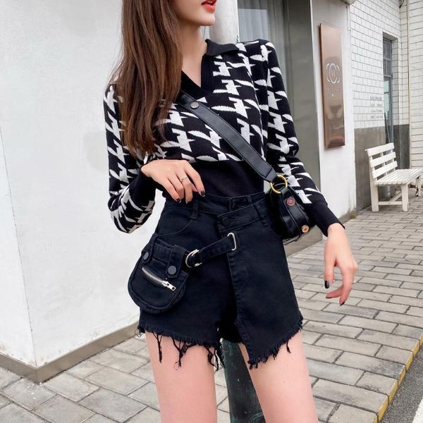 women's jeans style tooling bag black denim pants baggy women short feminino mom high waist, Blue
women's jeans style tooling bag black denim pants baggy women short feminino mom high waist, Blue