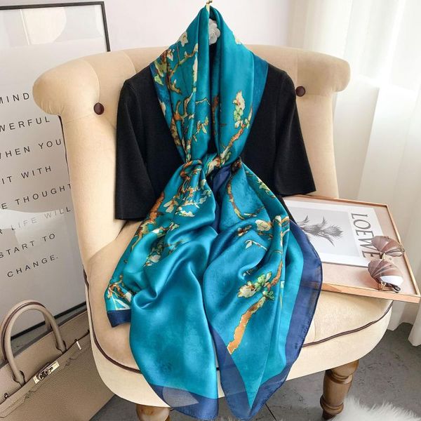 scarves 2021 autumn sunscreen beach towel floret print bandanna korean style dustproof silk winter 180x90cm satin shawls, Blue;gray
scarves 2021 autumn sunscreen beach towel floret print bandanna korean style dustproof silk winter 180x90cm satin shawls, Blue;gray