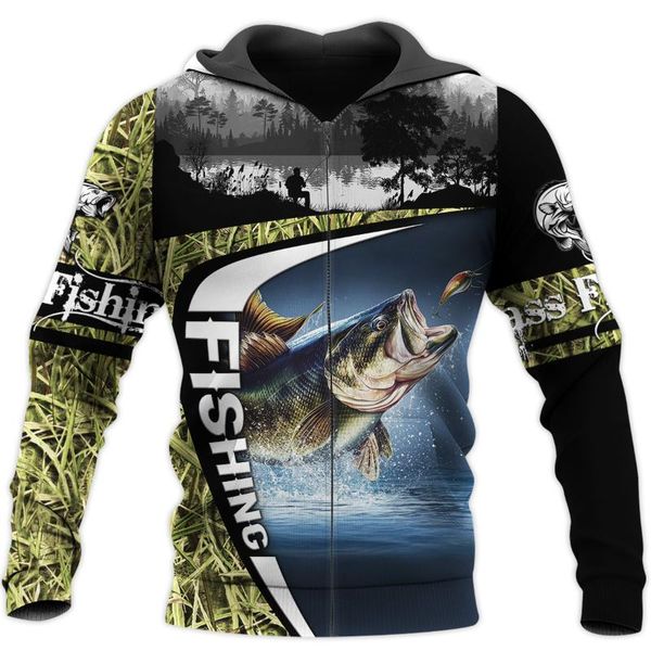 men's hoodies & sweatshirts bass fishing camo 3d all over printed mens autumn hoodie sweatshirt streetwear casual zip jacket pullover, Black
men's hoodies & sweatshirts bass fishing camo 3d all over printed mens autumn hoodie sweatshirt streetwear casual zip jacket pullover, Black