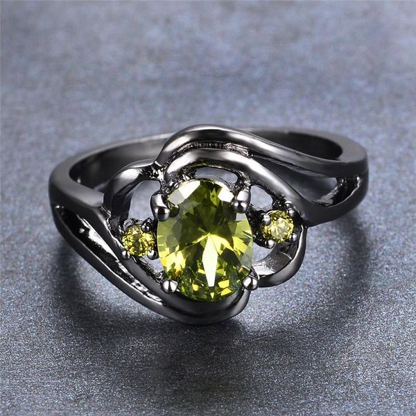 wedding rings elegant female olive green crystal jewelry classic black gold for women vintage bride oval zircon engagement ring, Slivery;golden
wedding rings elegant female olive green crystal jewelry classic black gold for women vintage bride oval zircon engagement ring, Slivery;golden