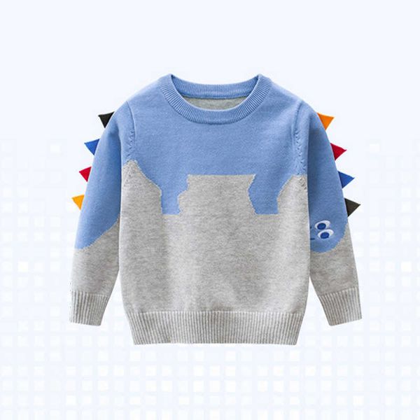 boys sweaters cartoon dinosaur autumn winter knit pullover for kids children warm clothes y1024, Blue
boys sweaters cartoon dinosaur autumn winter knit pullover for kids children warm clothes y1024, Blue
