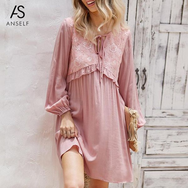 casual dresses anself women dress cute floral lace ruffle tie front a-line deep v neck long sleeve autumn mini femme, Black;gray
casual dresses anself women dress cute floral lace ruffle tie front a-line deep v neck long sleeve autumn mini femme, Black;gray