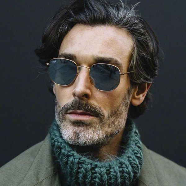 sunglasses man women fashion polygon small metal frame retro trend glasses cool, White;black
sunglasses man women fashion polygon small metal frame retro trend glasses cool, White;black