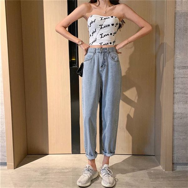 women's jeans 2021 spring and autumn new korean style high waist loose casual fashion nine-point straight pants female clothing, Blue
women's jeans 2021 spring and autumn new korean style high waist loose casual fashion nine-point straight pants female clothing, Blue