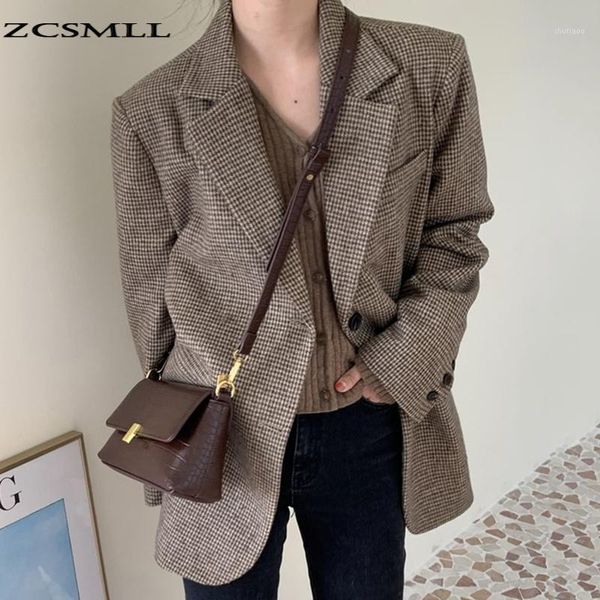 women's wool & blends zcsmll korean autumn winter vintage blazers turn-down collartwo buttons loose pockets big size long-sleeved woole, Black
women's wool & blends zcsmll korean autumn winter vintage blazers turn-down collartwo buttons loose pockets big size long-sleeved woole, Black