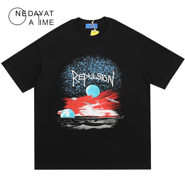space repulsion print t-shirts streetwear hip hop casual short sleeve tshirts harajuku men fashion summer oversized tee men's, White;black
space repulsion print t-shirts streetwear hip hop casual short sleeve tshirts harajuku men fashion summer oversized tee men's, White;black