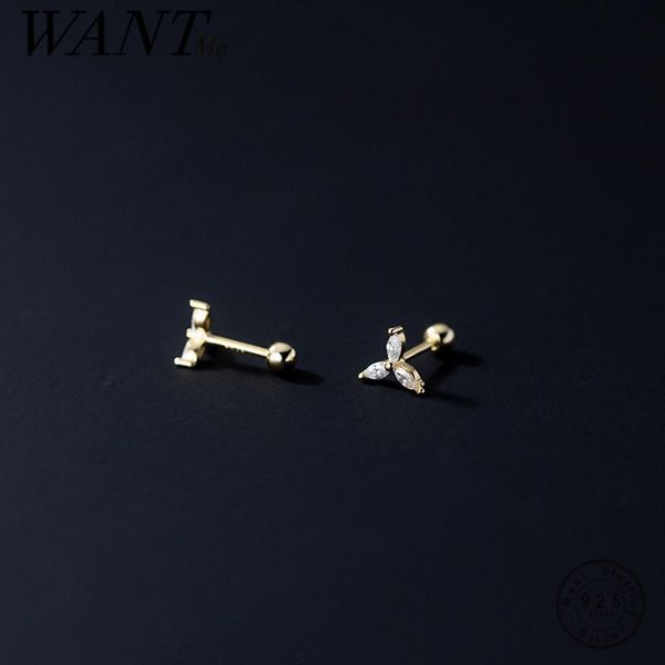 stud wantme 925 sterling silver fashion korean cute clover flower rotating beads earrings for women chic body piercing jewelry, Golden;silver
stud wantme 925 sterling silver fashion korean cute clover flower rotating beads earrings for women chic body piercing jewelry, Golden;silver