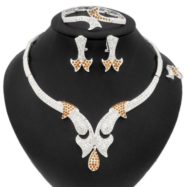 earrings & necklace yulaili fashionable irregular jewelry set and multi-color exquisite wedding bridal banquet sets wholesale, Silver
earrings & necklace yulaili fashionable irregular jewelry set and multi-color exquisite wedding bridal banquet sets wholesale, Silver