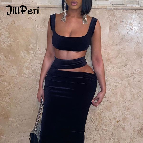 jillperi crop and maxi bottom two piece dress women ba slit bodycon 2 piece outfit cut out veet winter dress, Black;white
jillperi crop and maxi bottom two piece dress women ba slit bodycon 2 piece outfit cut out veet winter dress, Black;white