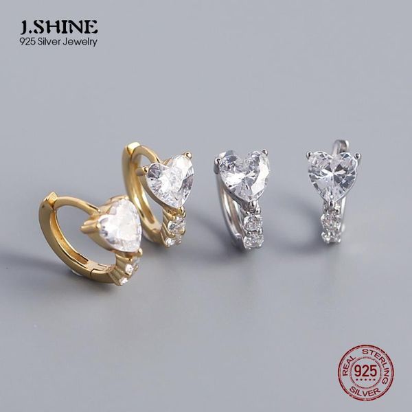 hoop & huggie jshine korean style woman 925 silver love heart zircon ear buckle small earrings wedding engagement fine jewelry, Golden;silver
hoop & huggie jshine korean style woman 925 silver love heart zircon ear buckle small earrings wedding engagement fine jewelry, Golden;silver