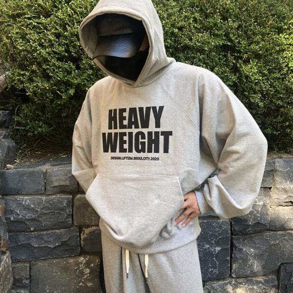 men's hoodies & sweatshirts plus velvet sports fitness hoodie autumn and winter models high street brand loose wild fashion trend, Black 
men's hoodies & sweatshirts plus velvet sports fitness hoodie autumn and winter models high street brand loose wild fashion trend, Black