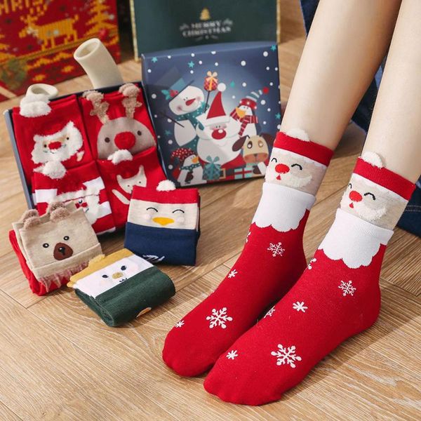 Socks & Hosiery 4 Pairs/box Of 2021 Cotton Christmas Autumn And Winter Cartoon Natal Red Boxed Cute Girls Gift, Black;white
Socks & Hosiery 4 Pairs/box Of 2021 Cotton Christmas Autumn And Winter Cartoon Natal Red Boxed Cute Girls Gift, Black;white
