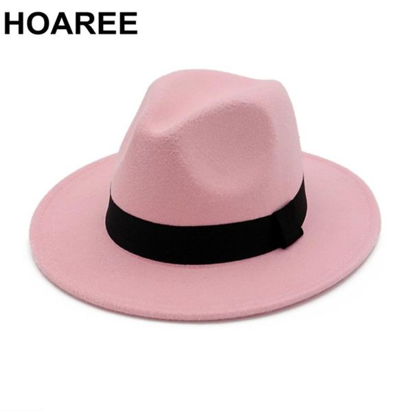 wide brim hats hoaree pink fedoras winter for women men british style vintage lady autumn womens felt hat, Blue;gray
wide brim hats hoaree pink fedoras winter for women men british style vintage lady autumn womens felt hat, Blue;gray