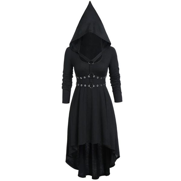 casual dresses plus size gothic women's autumn soild color lace up hooded cross long sleeve dress vintage ruffles irregular, Black;gray
casual dresses plus size gothic women's autumn soild color lace up hooded cross long sleeve dress vintage ruffles irregular, Black;gray