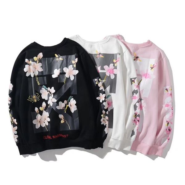 plush sweater off arrstyle peach blossom print round neck loose men's and women's fashion brand youth leisure versatile, Black
plush sweater off arrstyle peach blossom print round neck loose men's and women's fashion brand youth leisure versatile, Black