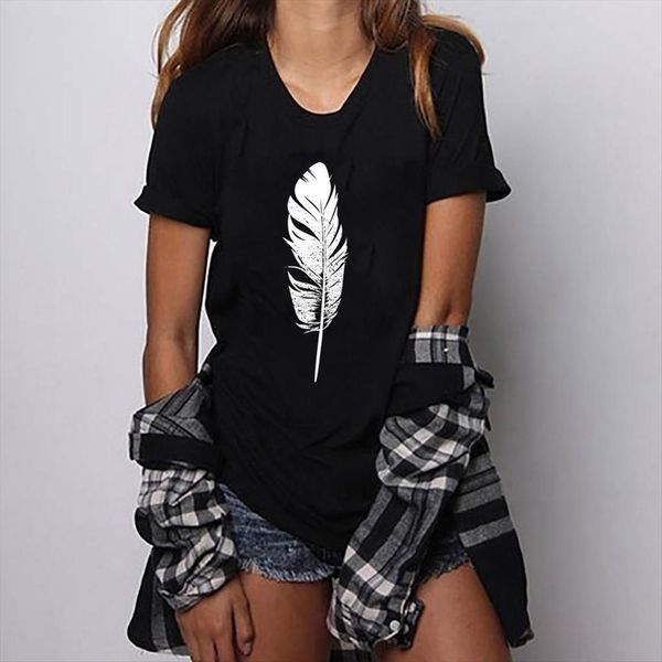 zogankin harajuku graphi printed women t shirts tee summer white feather black femme fashion casual o neck dames
zogankin harajuku graphi printed women t shirts tee summer white feather black femme fashion casual o neck dames