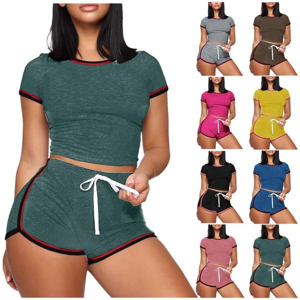 yoga outfit 2021 2 pieces set women v neck short sleeve summer solid crop high waist shorts sport tracksuit homewear d4
yoga outfit 2021 2 pieces set women v neck short sleeve summer solid crop high waist shorts sport tracksuit homewear d4