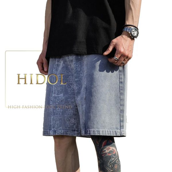 shorts denim jeans men water wash blue/black hip hop pants harem patchwork pattern cargo trousers elastic waist brand ins men's
shorts denim jeans men water wash blue/black hip hop pants harem patchwork pattern cargo trousers elastic waist brand ins men's