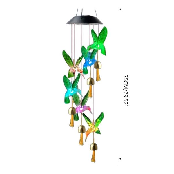 decorative objects & figurines solar powered led light wind chime elegant wall hanging decor ornament outdoor m17d
decorative objects & figurines solar powered led light wind chime elegant wall hanging decor ornament outdoor m17d