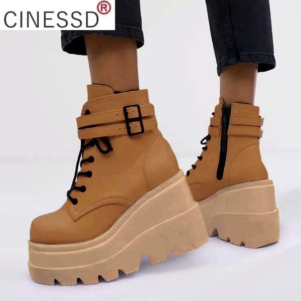 boots winter fashion high platform leather wedges ankle women 2021 female punk style heels shoes for woman, Black
boots winter fashion high platform leather wedges ankle women 2021 female punk style heels shoes for woman, Black