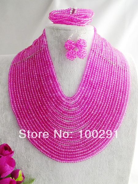 earrings & necklace classic fashion amazing african crystal beads jewelry set for wedding party, Silver
earrings & necklace classic fashion amazing african crystal beads jewelry set for wedding party, Silver