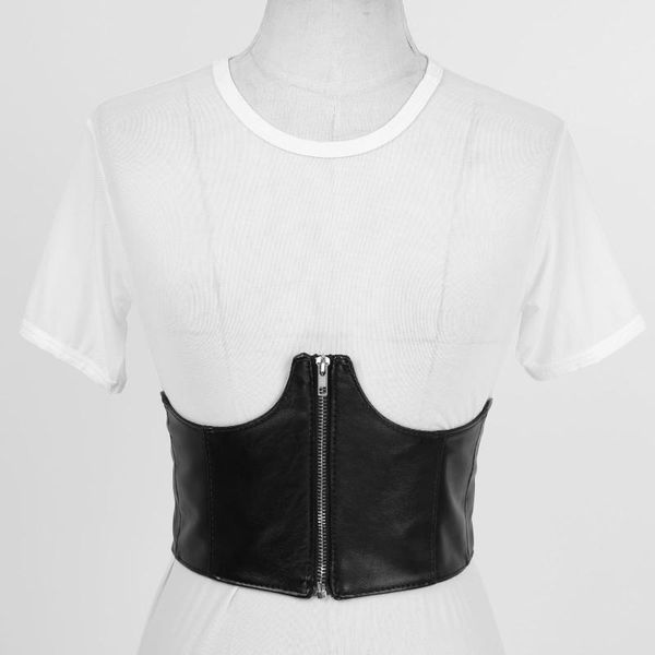 belts women black corset waist belt wet look pu leather underboob pole dance wide band bustier femme zipper waistband, Black;brown
belts women black corset waist belt wet look pu leather underboob pole dance wide band bustier femme zipper waistband, Black;brown