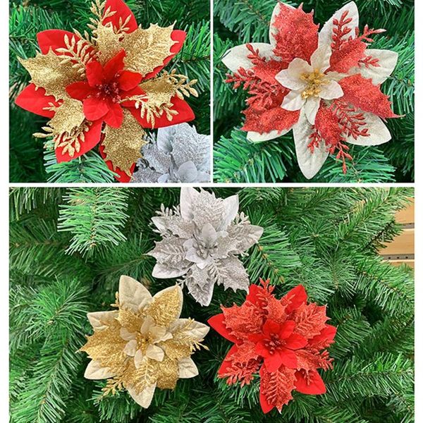 christmas decorations 5pcs artifical flowers tree decoration fake xmas ornaments year's decor 2021
christmas decorations 5pcs artifical flowers tree decoration fake xmas ornaments year's decor 2021