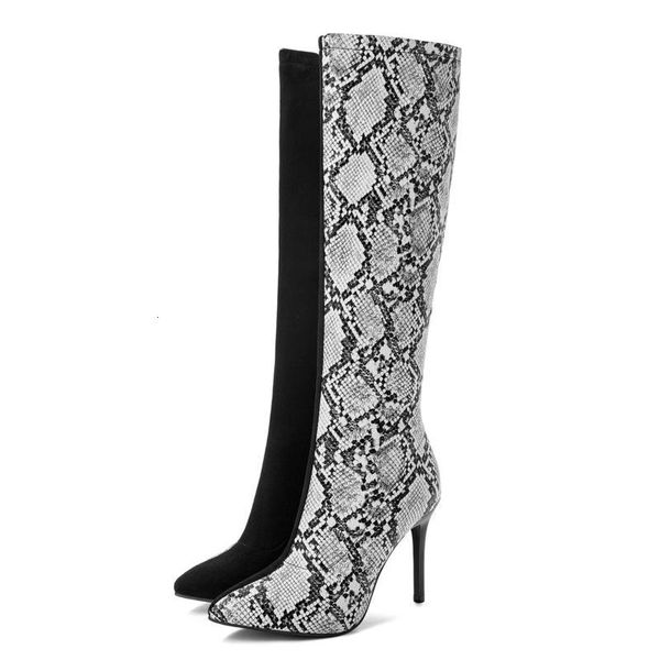 boots women's customized knee high ladies snake print pointed toe thin heels long size 48 shoes chaussures femme o03x, Black
boots women's customized knee high ladies snake print pointed toe thin heels long size 48 shoes chaussures femme o03x, Black