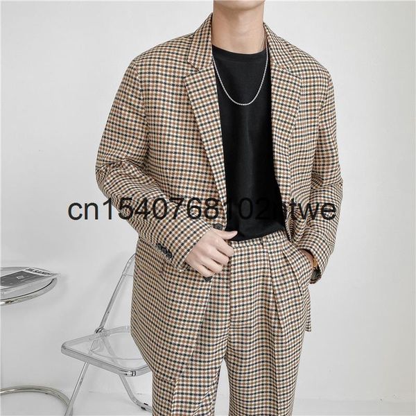 two piece suit with light mature style in spring and summer men's suits & blazers, White;black
two piece suit with light mature style in spring and summer men's suits & blazers, White;black