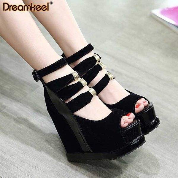 sandals platform peep toe wedges high heel shoes thick soles 2021 summer women's heels woman r1, Black
sandals platform peep toe wedges high heel shoes thick soles 2021 summer women's heels woman r1, Black
