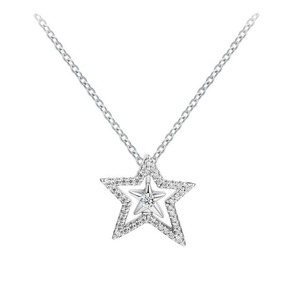 pave asymmetric star collier necklace & pendant original 925 silver chain woman diy party make up
pave asymmetric star collier necklace & pendant original 925 silver chain woman diy party make up