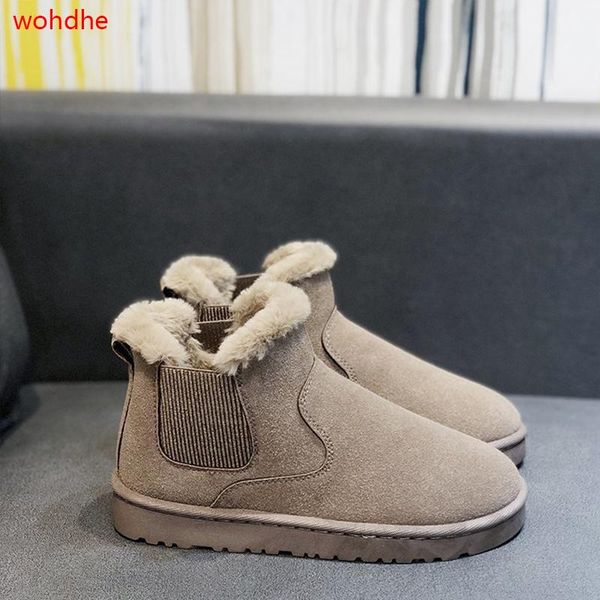boots wohdhe flat women snow plush ankle botas flock winter shoes slip on, Black
boots wohdhe flat women snow plush ankle botas flock winter shoes slip on, Black