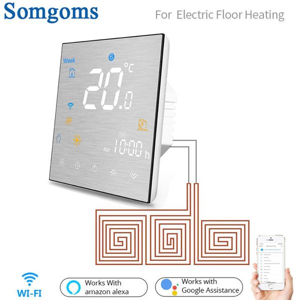 smart home control wifi thermostat temperature controller for electric floor heating life tuya app works with alexa google
smart home control wifi thermostat temperature controller for electric floor heating life tuya app works with alexa google