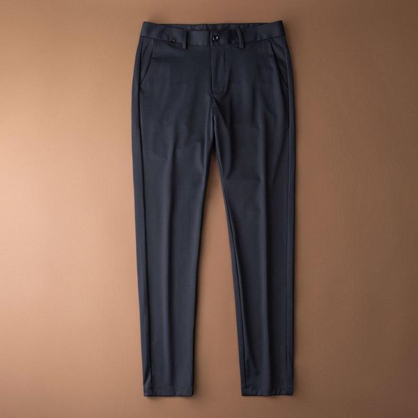 men's pants blue trousers spring slim fit youth fashion casual bottoms, Black 
men's pants blue trousers spring slim fit youth fashion casual bottoms, Black