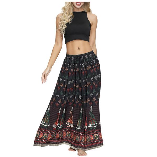 skirts women's skirt faldas mujer moda 2021 jupe femme kawaii women ethnic print elastic waist casual loose flowy long size, Black
skirts women's skirt faldas mujer moda 2021 jupe femme kawaii women ethnic print elastic waist casual loose flowy long size, Black