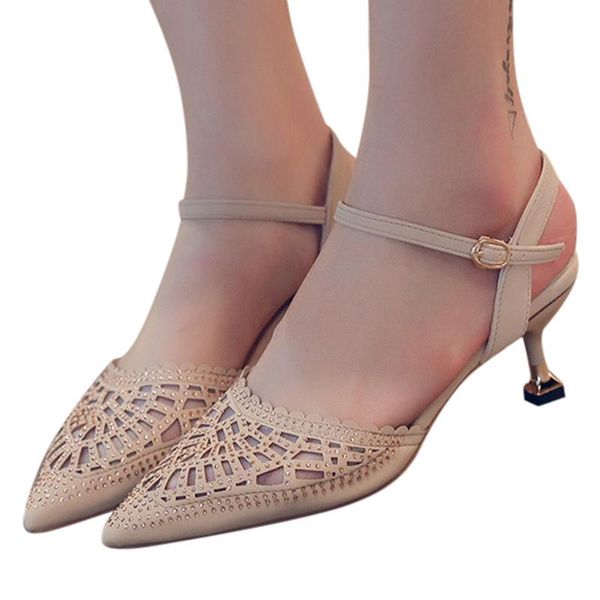 zapatos mujer elegant women sandals crystal high heel summer pointed toe shoes ankle strap thick, Black
zapatos mujer elegant women sandals crystal high heel summer pointed toe shoes ankle strap thick, Black