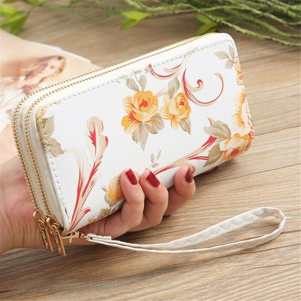 wallets women rose flower long wallet leather portable coin money purse holder pocket ladies double zipper phone handbag, Red;black
wallets women rose flower long wallet leather portable coin money purse holder pocket ladies double zipper phone handbag, Red;black