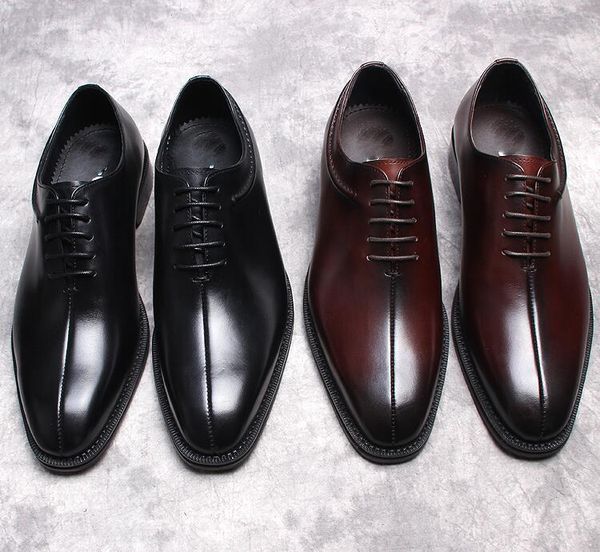 dress shoes men's genuine leather smart casual lace-up male low heeled brogue height increasing gradient vintage moccasin, Black
dress shoes men's genuine leather smart casual lace-up male low heeled brogue height increasing gradient vintage moccasin, Black