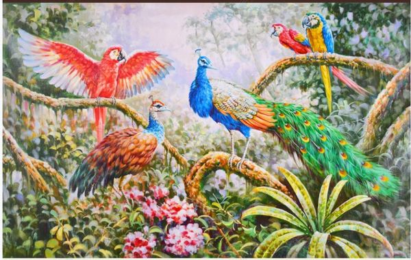 wallpapers 3d po wallpaper custom mural oil painting forest peacock parrot decor living room wall murals for walls in rolls
wallpapers 3d po wallpaper custom mural oil painting forest peacock parrot decor living room wall murals for walls in rolls