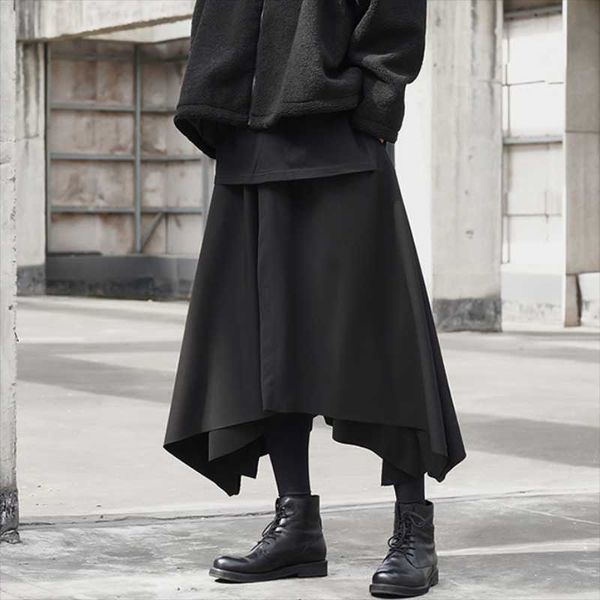 men's pants culottes spring and autumn hip-hop high street personality irregular design to increase super loose casual, Black
men's pants culottes spring and autumn hip-hop high street personality irregular design to increase super loose casual, Black