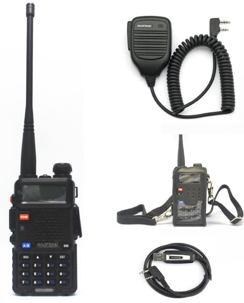 uv-5r walkie talkie dual band handy radio receiver with headfone + speaker microphone programming cable +leather pouch
uv-5r walkie talkie dual band handy radio receiver with headfone + speaker microphone programming cable +leather pouch